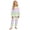 Light Green#9527, variant on BOOMNY Girls 2 Peice Homewear Outfits Summer Loungewear Set for Girls Long Sleeve Striped Tops Pants Cozy Sleepwear Sets