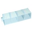 thumbnail image 4 of Bolsa colgante de almacenamiento de 4 capas, tela Oxford, lavable, plegable, organizador de armario colgante para sujetadores, ropa interior, calcetines, azul, 4 of 10