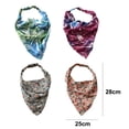 thumbnail image 2 of 4pcs Cheveux Bandanas Triangle Foulards Bandeau avec Clips pour les Femmes Foulards de Cheveux, 2 of 6