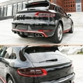 thumbnail image 2 of Rear Trunk Spoiler Fits for Porsche Macan SUV 4 Door 2014-2019 FRP Glossy Black Middle Window Top Wing Lip, 2 of 4