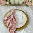 thumbnail image 2 of Your Chair Covers - Crushed Velvet Napkins Dusty Rose 20 in. (10 Pack) Reusable and washable, 2 of 5