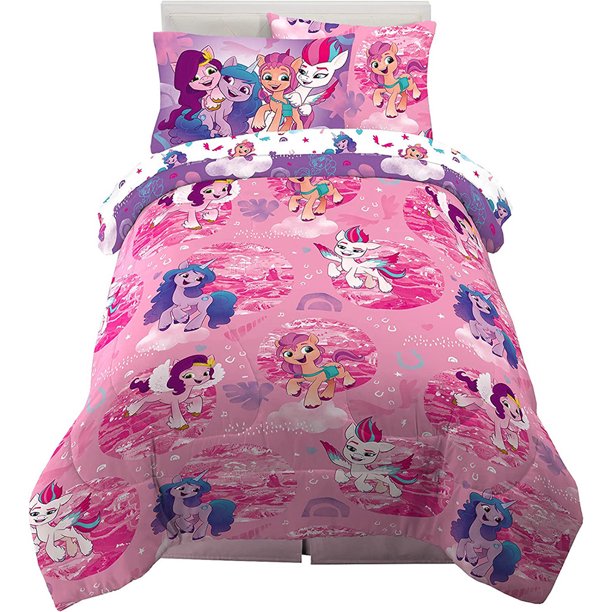 Kids Bedding Super Soft Comforter And Sheet Set With Sham, 5 Piece Twin