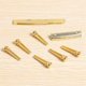 thumbnail image 2 of 6PCS Guitar Brass Bridge Pins Saddle Nut Replacement Parts, 2 of 5
