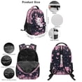 thumbnail image 3 of Jeiento Cherry Blossom Axolotl School Backpack for Girls 10-12 with Insulated Lunch Box Pencil Case Water Bottle Sleeve Keychain 17 inch Bookbag for 3rd-5th Grade Kids Lightweight Waterproof Daypack, 3 of 8