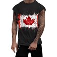 thumbnail image 1 of Débardeur Sans Manches pour Hommes, Veste de Sport Imprimée à Col Rond en Tissu Polyester Respirant, Coupe Ample pour l'Été, Tenue Décontractée Extérieure, 1 of 7