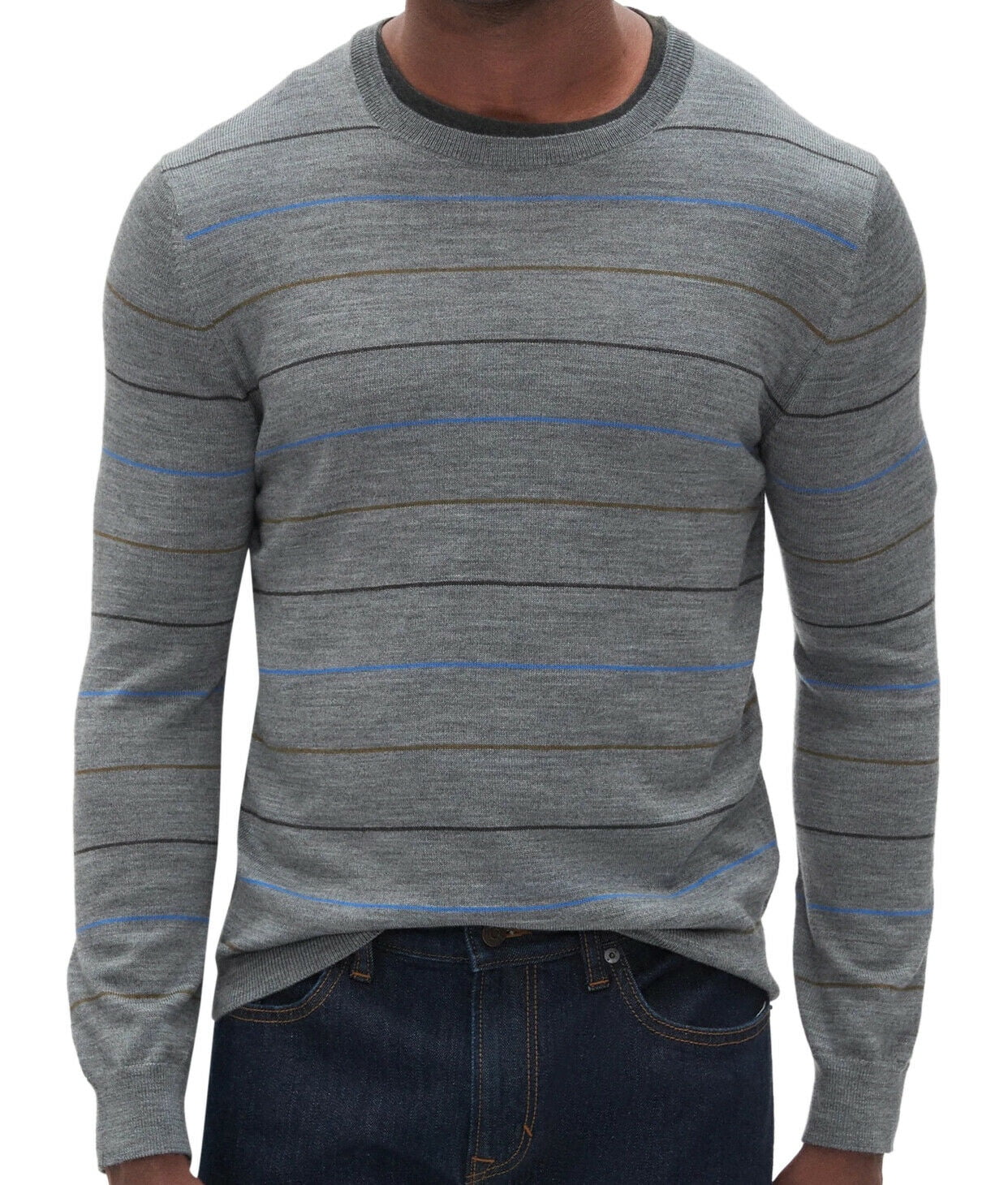 Banana Republic New Banana Republic Mens Stripe Washable Merino Wool