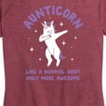 thumbnail image 3 of Instant Message - Aunticorn - Women's Short Sleeve Graphic T-Shirt, 3 of 6