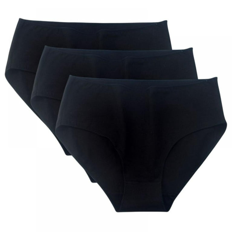 Women's Cotton Underwear Breathable Solid High Waist Soft Briefs  Comfortable Panties