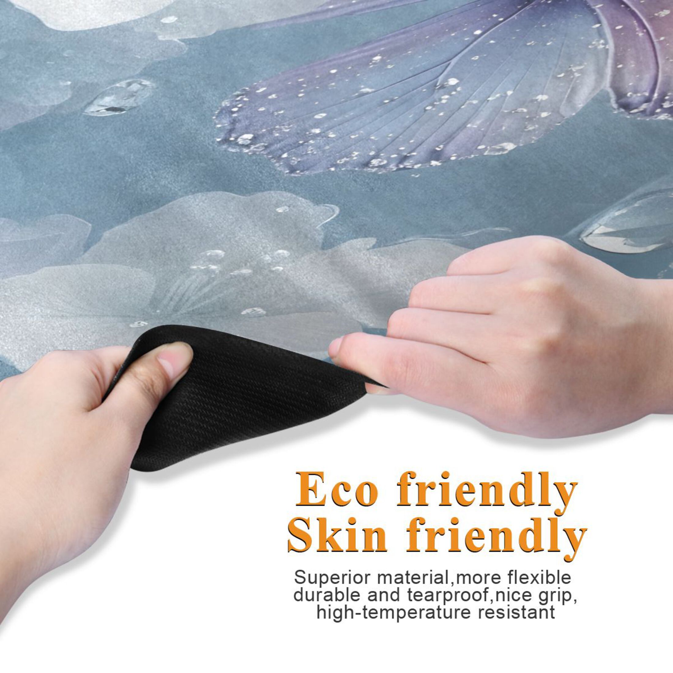 BZSMCE Yoga Mat Women Fitness Mat Lavender Dew Butterfly Pattern