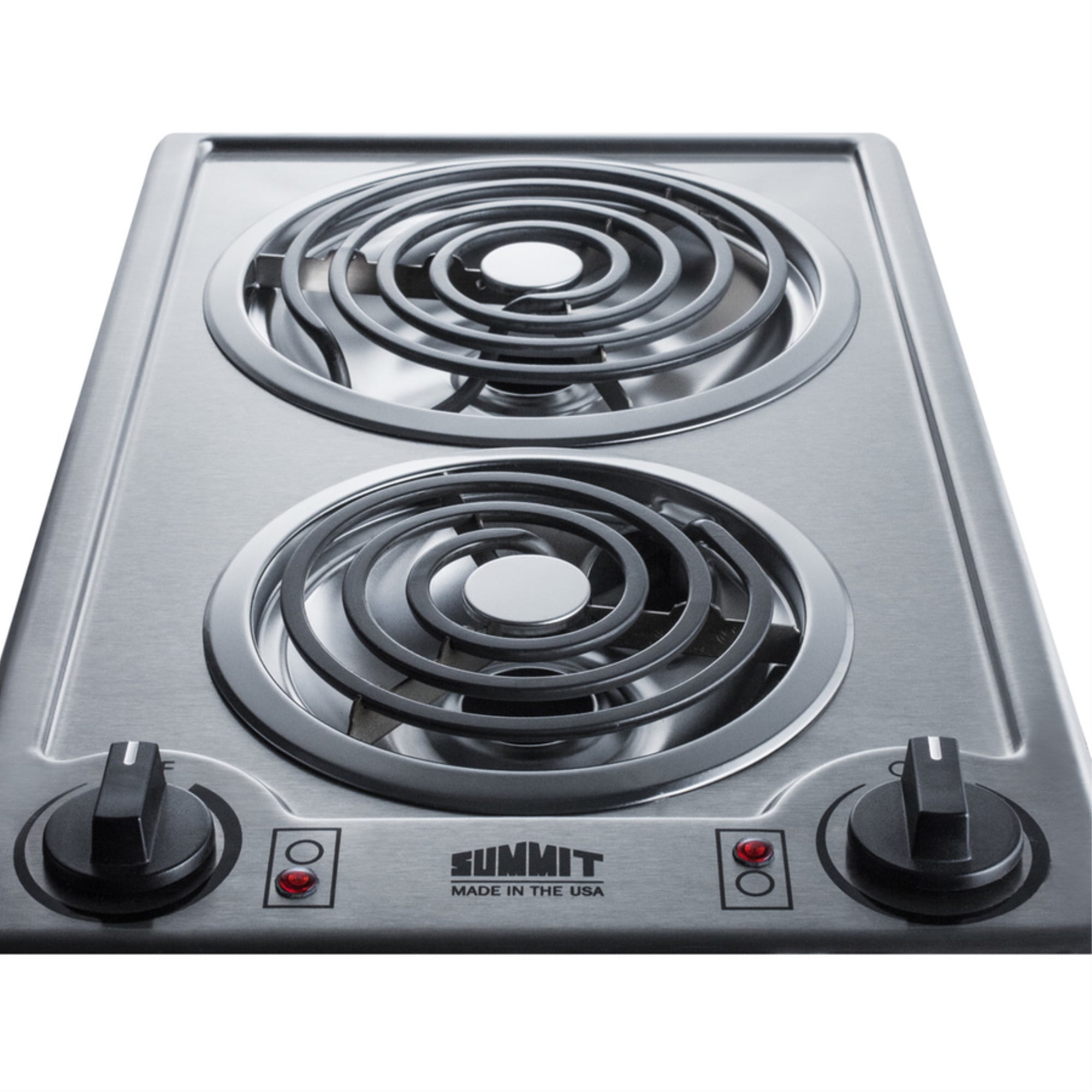 12" Wide 115V 2-Burner Coil Cooktop