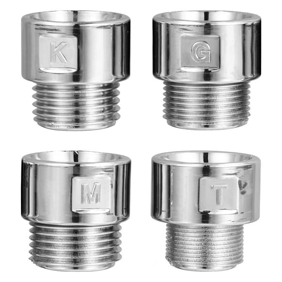4pcs Universal Faucet Shower Hose Adapter Spray Head Electroplated Adapter