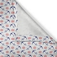 thumbnail image 6 of Ambesonne Anchor Grommet Curtain, Classical Journey Theme, 50" x 63", Royal Blue Dark Coral, 6 of 6