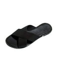 thumbnail image 1 of asdoklhq Womens Comfort Clogs,Womens Studded Flat Sandals Open Toe Slip On Mule Slides Crossed Strap Slipper, 1 of 9