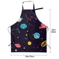 thumbnail image 6 of XMXT 1 Pcs Waterproof Kitchen Cooking Apron, Cartoon Cute Planet Adjustable Aprons for Women Men with Pockets, 6 of 9