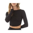 thumbnail image 2 of TRKIYQC Mujeres Crop Tops, Manga Larga Sin Espalda Casual Fiesta Calle Otoño Primavera Tops Cortos TRKIYQC moda, 2 of 10
