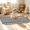 Gray, variant on Thick Baby Play Mat for Floor, Playpen for Babies and Toddlers, Water Repellent Soft Coral Velvet, Non-Slip Bottom Helps Cushion for Tummy Time, 50×50, Apricot
