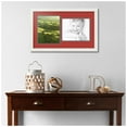 thumbnail image 2 of ArtToFrames Collage Photo Picture Frame with 2 - 8x10" Openings, Framed in White with Deep Red and Black Mats (CDM-3966-107), 2 of 8