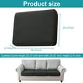 thumbnail image 2 of 8Pcs 100% Waterproof Patio Stretch Sofa Cushion Covers, Outdoor Cushion Cover Replacements, Patio Furniture Cushions Couch Slipcovers Chair Seat Cover Protector (Black), 2 of 12