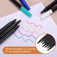 thumbnail image 5 of Uxcell 10 Pack Dry Erase Markers Pens, Watercolor Fine Tip Marker, Wet Erase Whiteboard Markers for Paper Drawing Art Supplies Office Home, White, 5 of 6