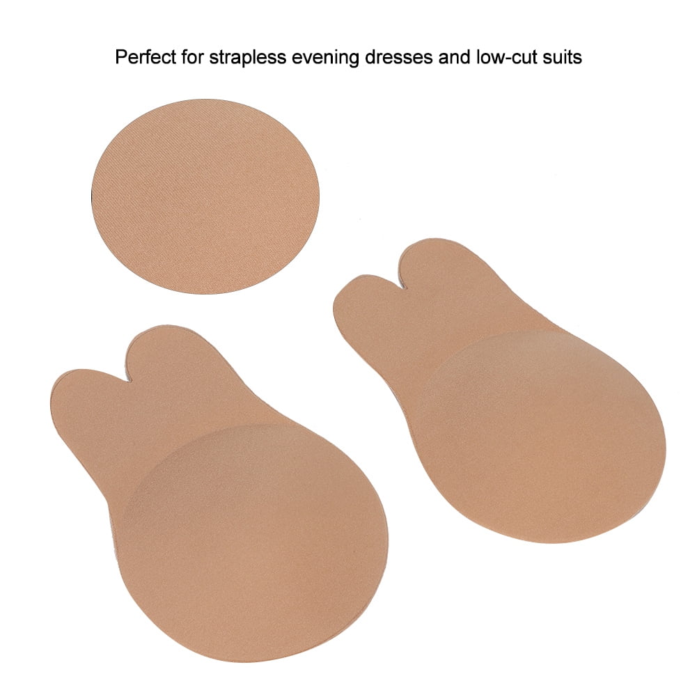 Spptty Women Solid Color Rabbit Sticky Bra Adhesive Bra Strapless