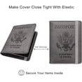 thumbnail image 6 of Passport and Vaccine Card Holder Combo,Cover Case with CDC Vaccination Card Slot, Leather Travel Documents Organizer Protector, with RFID Blocking, for Women and Men, 6 of 7