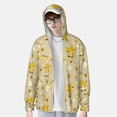 thumbnail image 4 of Goofa Cute Bee Gnomes Printed Women's UPF 50+ Sun Protection Hoodie Jacket Lightweight Long Sleeve Sun Shirt for Women with Pocket Hiking Outdoor-, 4 of 9