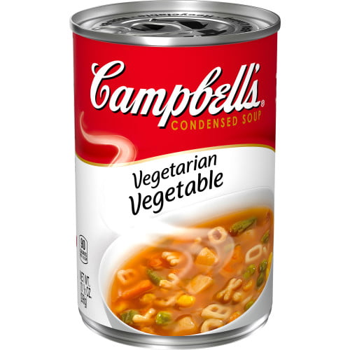Campbell's Condensed Vegetarian Vegetable Soup, 10.5 oz. Can - Walmart ...