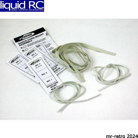 Estes 302278 Shock Cords and Mount Pack for Model Rockets