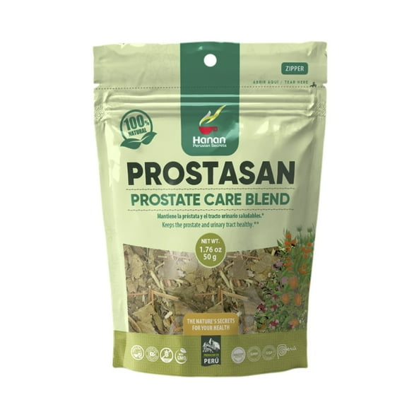 Hanan Peruvian Secrets Prostasan Herbal Tea | 100% Natural Prostate Care Blend | 1.76oz / 50g | Naturally Aids in Cleansing the Prostate and Urinary Tract- 1 Pack