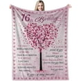 thumbnail image 1 of LHSHID Present for 16 Year Old Girl 16 Year Old Girl Birthday Present from Parents Grandparents Sister Friends 16th Birthday Decorations Blanket for Girl 60"x80", 1 of 6