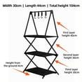 thumbnail image 3 of TFixol Étagère de Camping Portative à 3 Niveaux en Aluminium avec Crochets pour Rangement et Séchage Extérieurs, Conception Légère et Pliable pour la Randonnée, les Pique-Niques et les BBQ, 3 of 6
