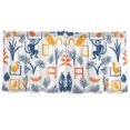 thumbnail image 7 of Yayeee Kitchen Curtains Tier Set of 2 Light Filtering 57"x24" Over Sink Window Panels, Tropical Jungle Vibes, 7 of 7