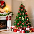thumbnail image 4 of Lyacmy 46 Pcs Christmas Ball Ornaments Set, 3.15inches Red Gold Shatterproof Ball Hanging with Pre-Tied Strings for Christmas Tree Decorations, 4 of 9