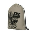 thumbnail image 2 of XMXT Waterproof Gym Bag, Retro Mechanical Pattern Drawstring Backpack for Men, m, 2 of 8