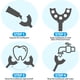 thumbnail image 3 of Cepillo de dientes en forma de U, paquete de cabezal de cepillo de dientes redondeados para niños, 3 of 5