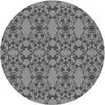 thumbnail image 1 of Ahgly Company Indoor Square Patterned Dark Gray Area Rugs, 3' Square, 1 of 6