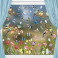 thumbnail image 2 of Calcomanías de primavera para ventanas, calcomanías de flores de mariposa para ventanas de vidrio, decoraciones de calcomanías de primavera para ventanas (2 piezas), 2 of 5