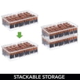 thumbnail image 3 of Organizador de almacenamiento de baterías mDesign dividido con tapa con bisagras, 3 of 8