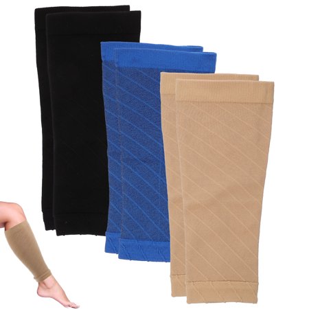1 Set of Leg Compression Sleeves Calf Compression Socks Footless Leg Support Braces