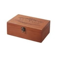 thumbnail image 2 of Wooden lockable storage box desktop storage box solid wood storage box, 2 of 7