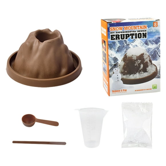 kjfeif Trousse de Science Volcanique pour Enfants de 4 6 8 12 Ans Jouets Activités d'Expériences Scientifiques Bricolage Construire Volcan Éruption Géologie Chimie Ensemble Cadeaux pour Filles et Garçons Plus de 20 Expériences