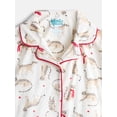 thumbnail image 2 of Wonder Nation Girls Short Sleeve Button Front Pajama Top and Shorts Set with Eyemask, 3-Piece, Sizes Sizes 4-18, 2 of 4