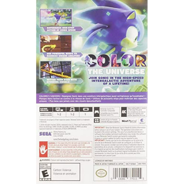 Sonic Colors Ultimate, Sega, Nintendo Switch, [Physical], 010086770162
