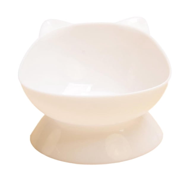 Comedero para gatos inclinado y elevado con protección para el cuello en diagonal T9D0