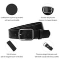 thumbnail image 2 of SENDEFN 2 Pack Women's Soft Leather Belt for Jeans Pants Dress Fashion Ladies Waist Belt with Elegant Buckle, 2 of 7