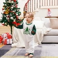 thumbnail image 2 of Penkiiy Family Christmas Pjs Matching Sets Matching Family Sets Christmas Casual Printed Jumpsuit Romper Home Wear Green Christmas Pajamas 9-12 Months, 2 of 4
