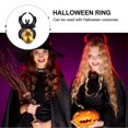 thumbnail image 2 of 60 Pcs Plastic Finger Ring Bat Spider Patterned Ring Halloween Party Props, 2 of 4