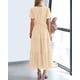 thumbnail image 3 of Vestido casual BTFBM para mujer, verano 2025, cuello en V y cintura elástica, 3 of 9
