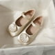 thumbnail image 1 of Zapatos de cuero para niñas, zapatos de bebé de suela suave para primavera, zapatos de princesa cómodos y de moda, 1 of 5