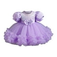 thumbnail image 1 of Robes pour Filles Robes Formelles pour Filles Robe Violette pour Filles Robes de Fête de Thé pour Filles Robe pour Filles Mode, 1 of 9